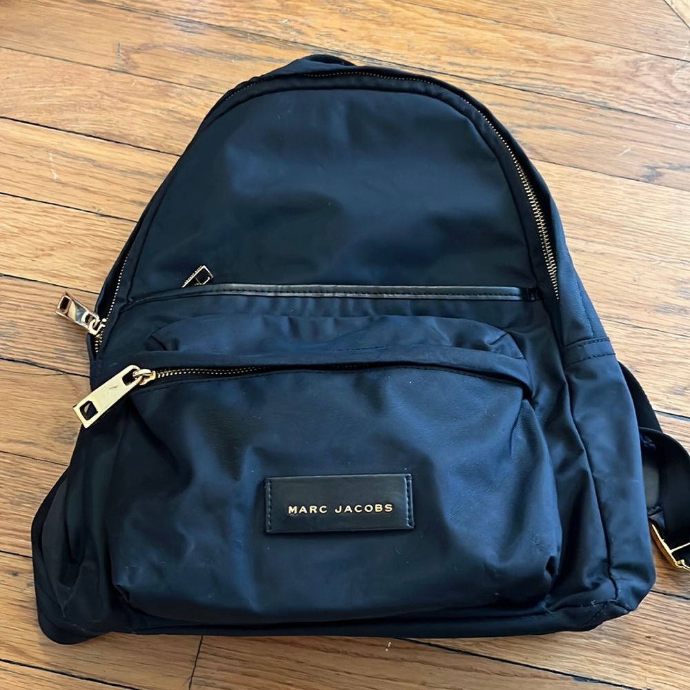 Marc Jacobs Black Nylon Varsity backpack